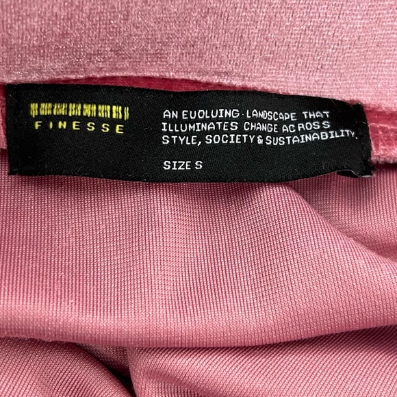 Finesse Pink Velvet Strapless Top and Long Skinny Maxi Skirt Set (Medium) NWOT - Picture 8 of 16